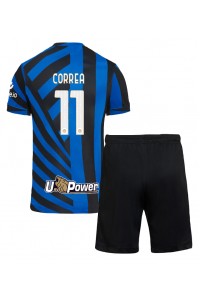 Fotbalové Dres Inter Milan Joaquin Correa #11 Dětské Domácí Oblečení 2024-25 Krátký Rukáv (+ trenýrky)